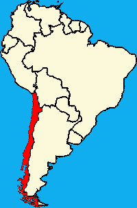 Location map of Chile